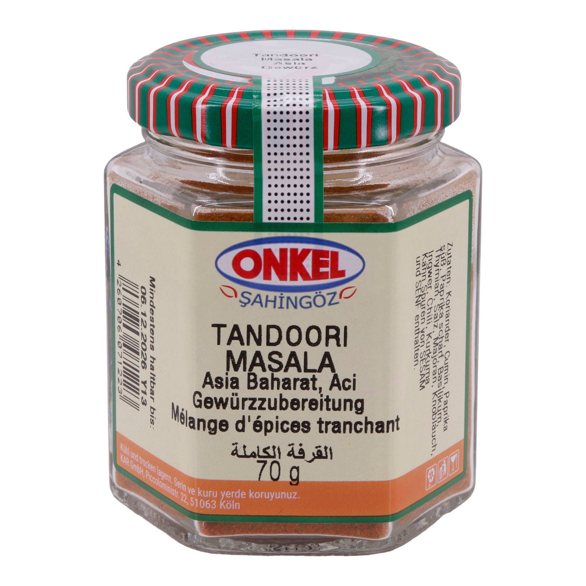 Tandoori Masala Onkel Şahingöz | Scharfe Gewürzmischung | 70 g - Taste Your World